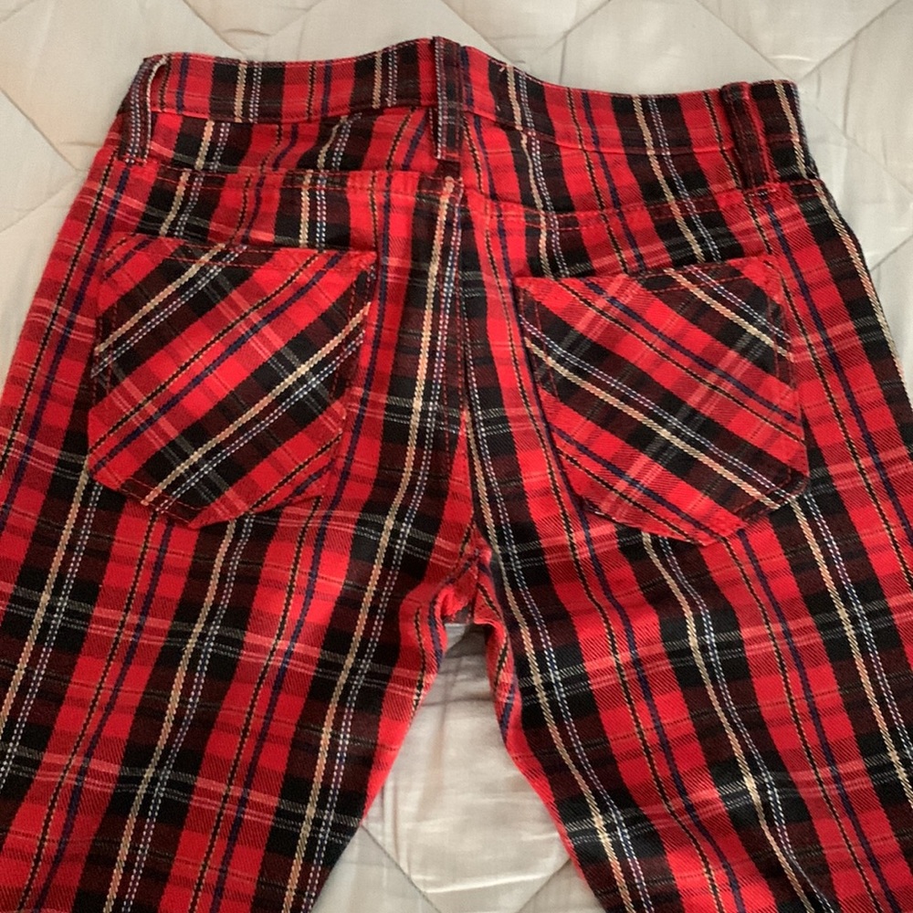 Current/Elliott The Stiletto Tartan Mid-rise jeans size 25 like new - Picture 9 of 10